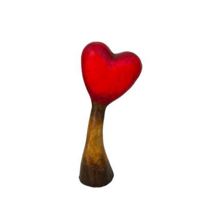 “Heart tree sculpture.”