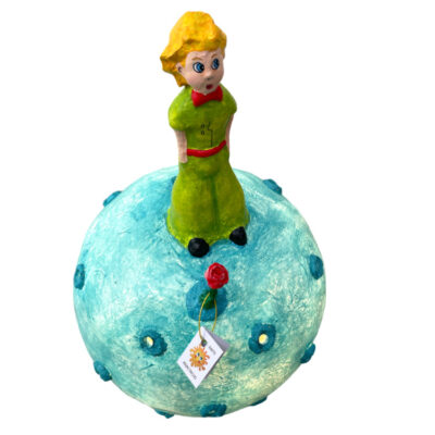 “Little prince on a planet” lamp