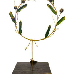 Στεφάνι ελιάς με ξύλινη βάση