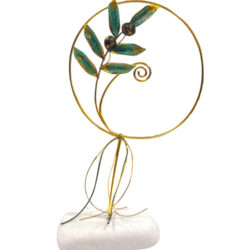 Κλαδί ελιάς στεφάνι 22εκ.