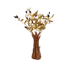 Ελιά κεραμική με πουλιά 35 εκ.