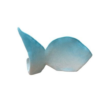 Χειροποίητο κεραμικό ψάρι γαλάζιο 38 εκ.