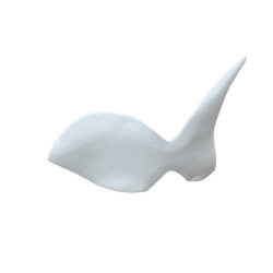 Χειροποίητο κεραμικό ψάρι λευκό 30 εκ.