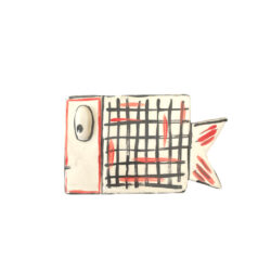 Ψάρι με γραμμές κόκκινο μαύρο