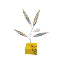 Μεταλλικό χρωματιστό δέντρο ελιάς με καρπό