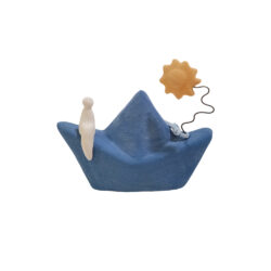 Καράβι μπλέ με ήλιο 12εκ.