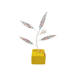 Μεταλλικό χρωματιστό δέντρο ελιάς με καρπό