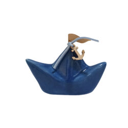 Blue boat 10cm.