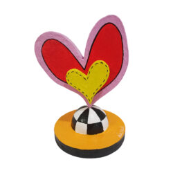 Χειροποίητη καρδιά Pop Art σε βάση II