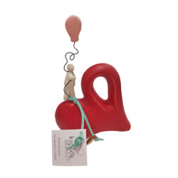 Balloon figure in heart-matte finish