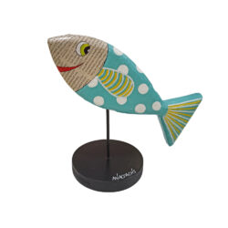 Χειροποίητο ψαράκι Papier Mâché σε βάση