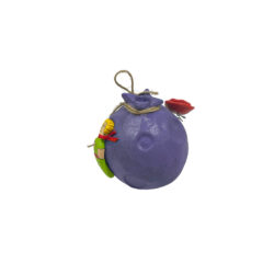 Little Prince with Rose on Pomegranate-Purple Planet