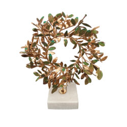 Στεφάνι σχίνου επιχρυσωμένο με πατίνα Νο1/2 