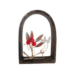 Κορνίζα καμάρα κεραμική με γλάρους και ρόδι