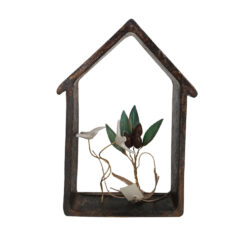 Κορνίζα σπιτάκι κεραμική με γλάρους και ελιά