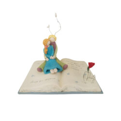 Ο Μικρός Πρίγκιπας Βιβλίο με κοπέλα και το τριαντάφυλλο (με ευχή)