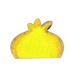 Handmade wooden pomegranate with patina 12 cm. II