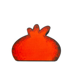 Handmade wooden pomegranate with patina 10 cm. I