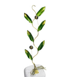 ΖικΖακ κλαδί χρυσό με δύο ελιές 19,5 εκ.