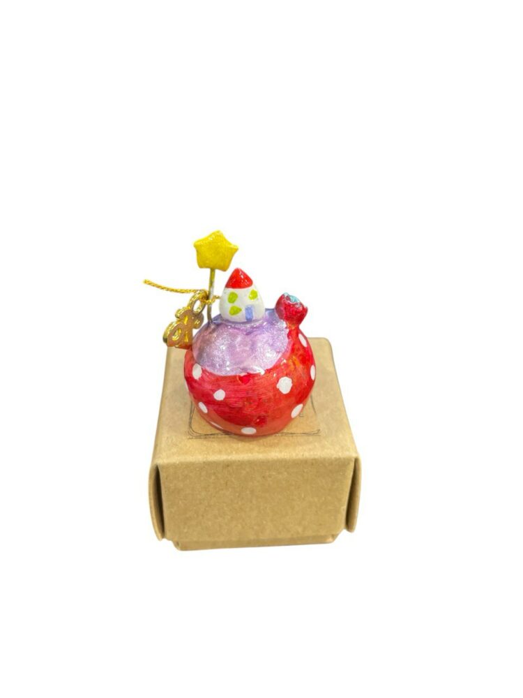 Ρόδι με σπιτάκι και αστέρι σε κουτάκι