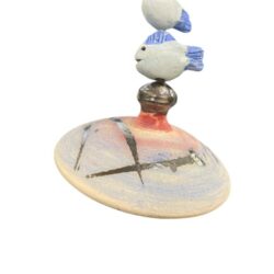 ''Σβούρα κεραμική πολύχρωμη με ψαράκια''