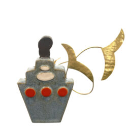 Καράβι κεραμικό με περιστέρια ΙΙ