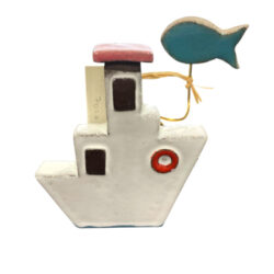 Καράβι κεραμικό με ψαράκι ΙV