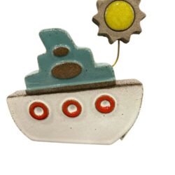 Καράβι κεραμικό με ήλιο ΙV