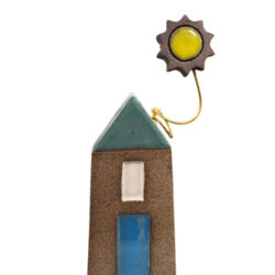 Σπιτάκι κεραμικό με ήλιο14,5 εκ.