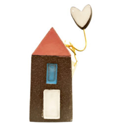 Σπιτάκι κεραμικό με καρδιά14,5 εκ.