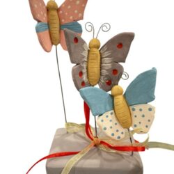 Πολύχρωμες πεταλούδες σε βάση 9 εκ.