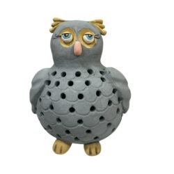Owl lantern blue