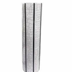 Raku Ceramic tube vase 38 cm.