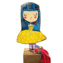 Κοπέλα με μπλε μαλλί