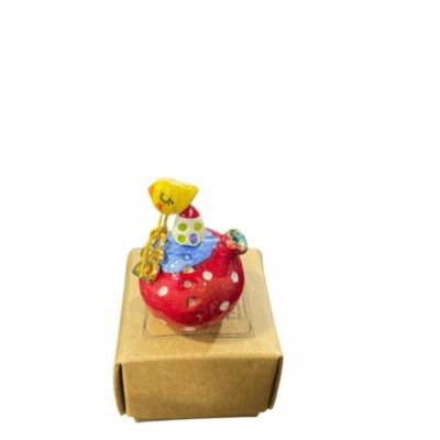 Ροδάκι με πουλάκι και σπιτάκι σε κουτάκι