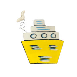 Καραβάκι με γλάρο κίτρινο