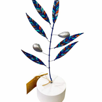 Xρωματιστό δέντρο ελιάς Pop Art με δύο καρπούς