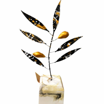 Xρωματιστό δέντρο ελιάς Pop Art με δύο καρπούς