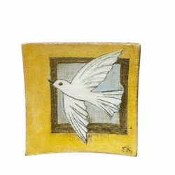 Καδράκι κεραμικό με περιστέρι Ι