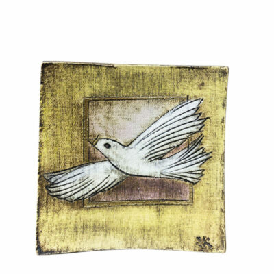 Καδράκι κεραμικό με περιστέρι ΙΙ