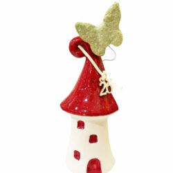 Ξωτικόσπιτο κεραμικό 17εκ. με πεταλούδα