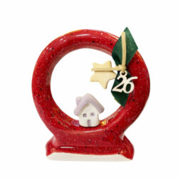 Γυάλα με σπίτι και γούρι του 26'