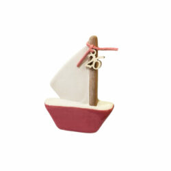 Καράβι κεραμικό 10εκ. με γούρι του 26' ΙΙ