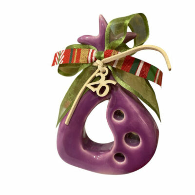 Κεραμικό Ρόδι σε σχήμα πέταλο 12 εκ. V