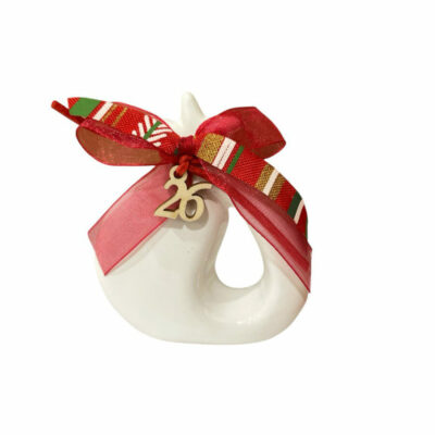 Κεραμικό Ρόδι σε σχήμα πέταλο 9 εκ. ΙV