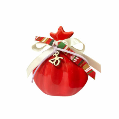 Κεραμικό Ρόδι Kυματιστό 10 εκ. II