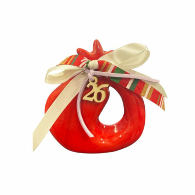 Κεραμικό Ρόδι σε σχήμα πέταλο 9 εκ. ΙΙΙ