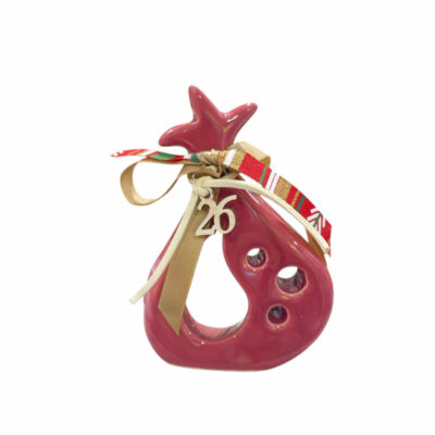 Κεραμικό Ρόδι σε σχήμα πέταλο 12 εκ. VΙΙ