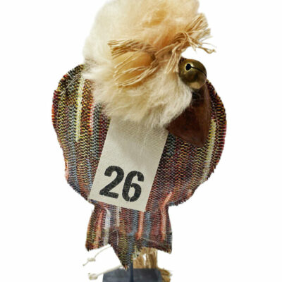 Υφασμάτινο ρόδι σε βάση με γούρι του 26′