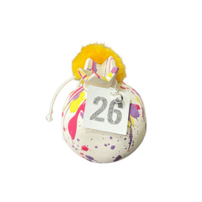 Κεραμικό Ρόδι abstract με γούρι του 26΄ 8εκ.